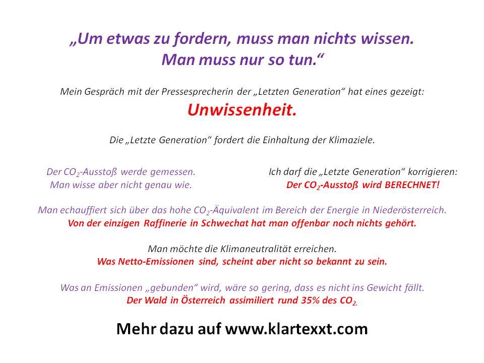 Read more about the article Die „Letzte Generation“.