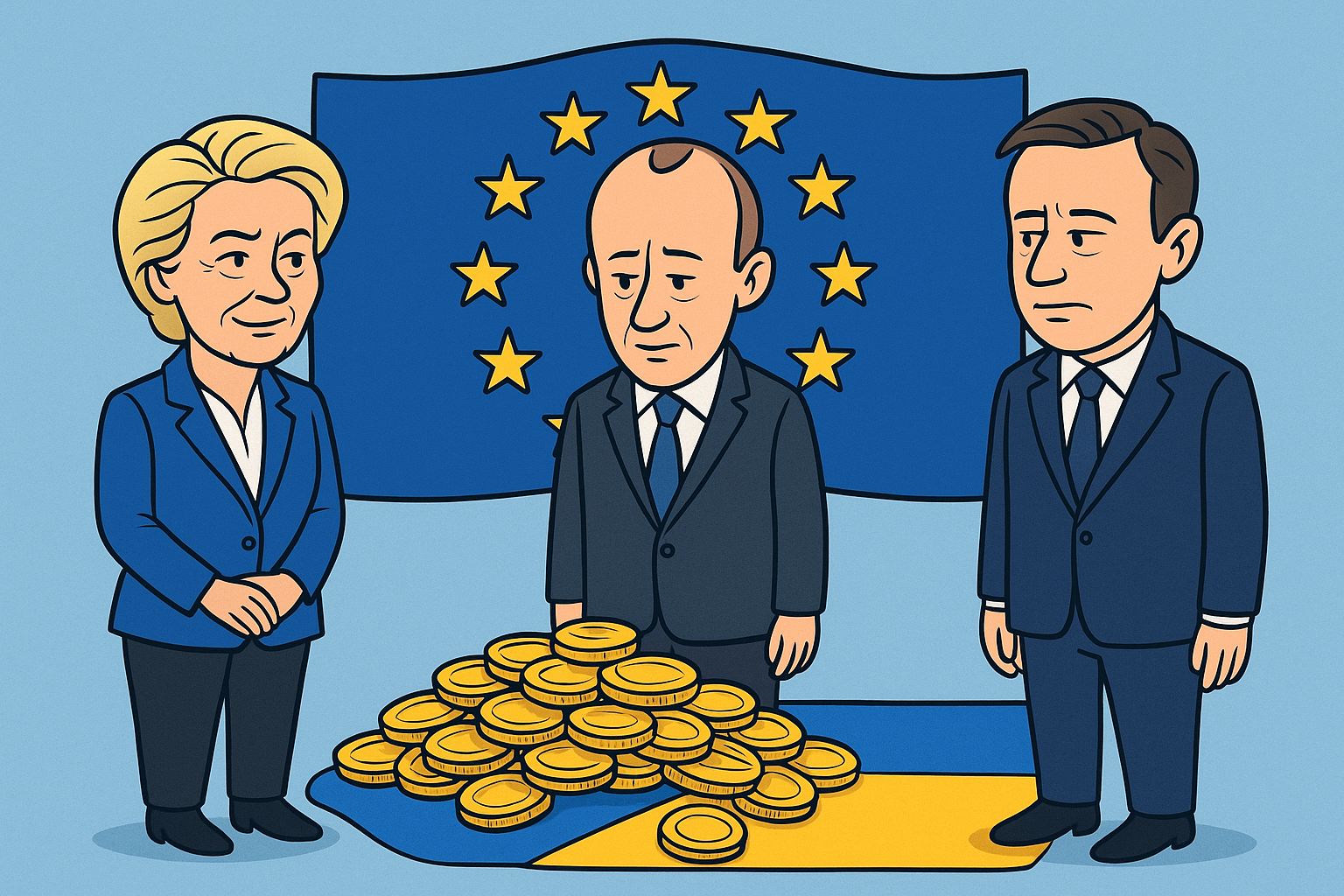 Read more about the article Update: Krisengespräch in Brüssel: Gemeinsame Haftung besiegelt – russische eingefrorene Assets nur Kulisse.